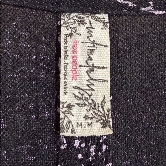 Free People Black and White Romper Size Medium - Picture 9 of 10